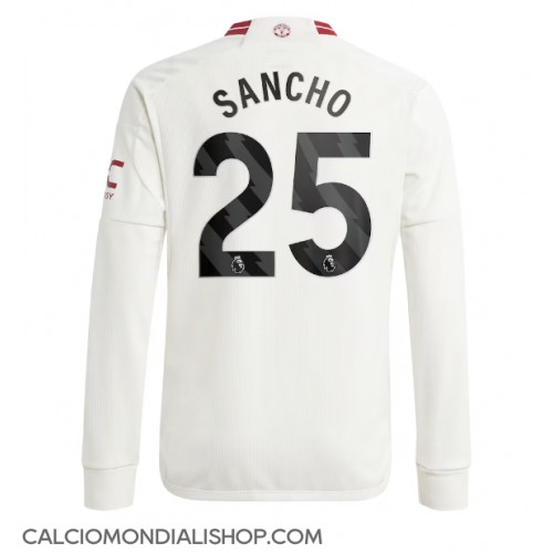 Maglie da calcio Manchester United Jadon Sancho #25 Terza Maglia 2023-24 Manica Lunga